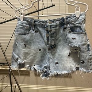 Denim juniors shorts